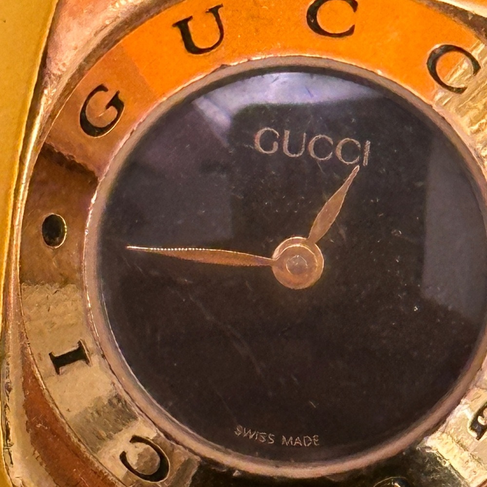 Gucci Gold and Black Women's Watch - Picture 8 of 16